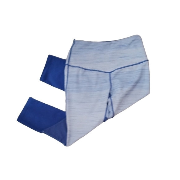 Zella Blue and White Striped Leggings - Picture 3 of 3